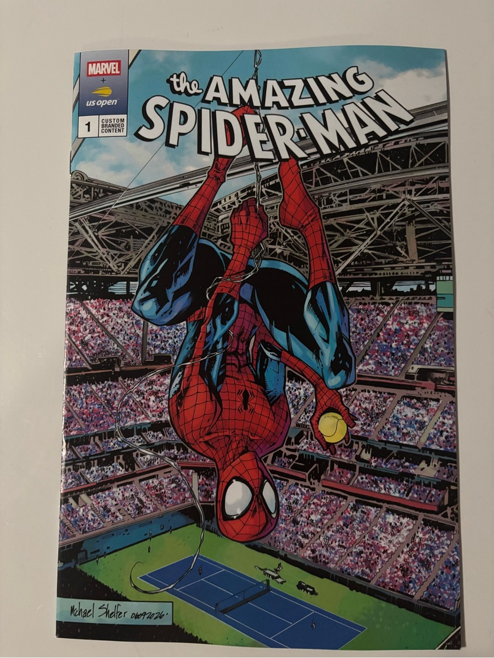 NEW US OPEN + Spider-Man Marvel Comic book, Collectible